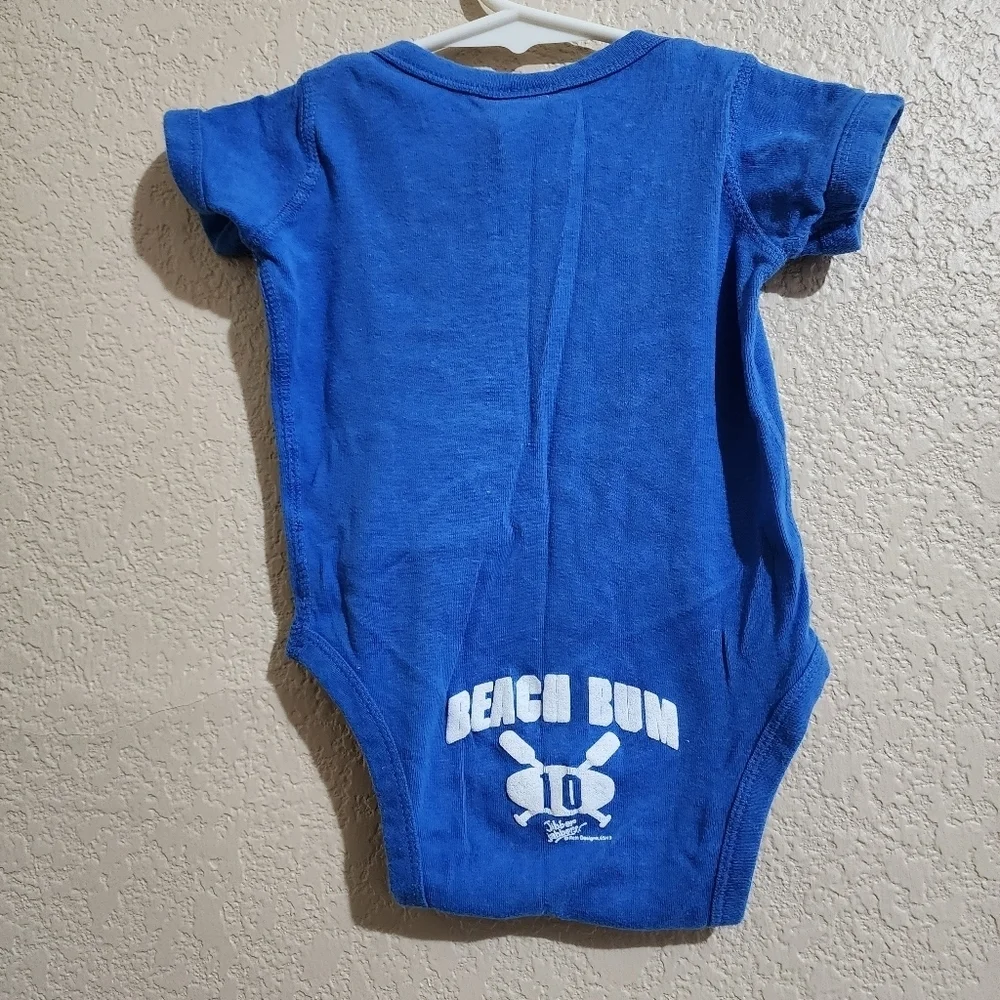 Blue Maui Hawaii beach bum onesie Size 12 months